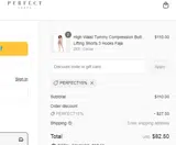 PERFECT15% coupon verification screenshot