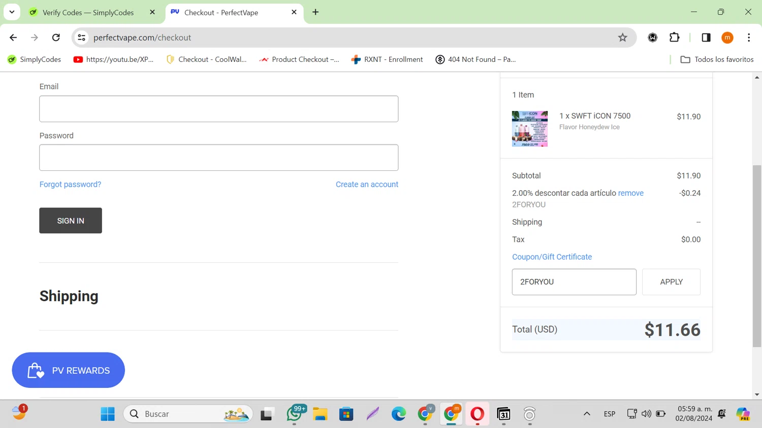 Perfect Vape Coupon Codes 2 Off Coupons in August 2024 SimplyCodes