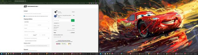 Performance Golf checkout page showing Performance Golf discount code box | Screenshot taken by SimplyCodes community member on Jun 24, 2025