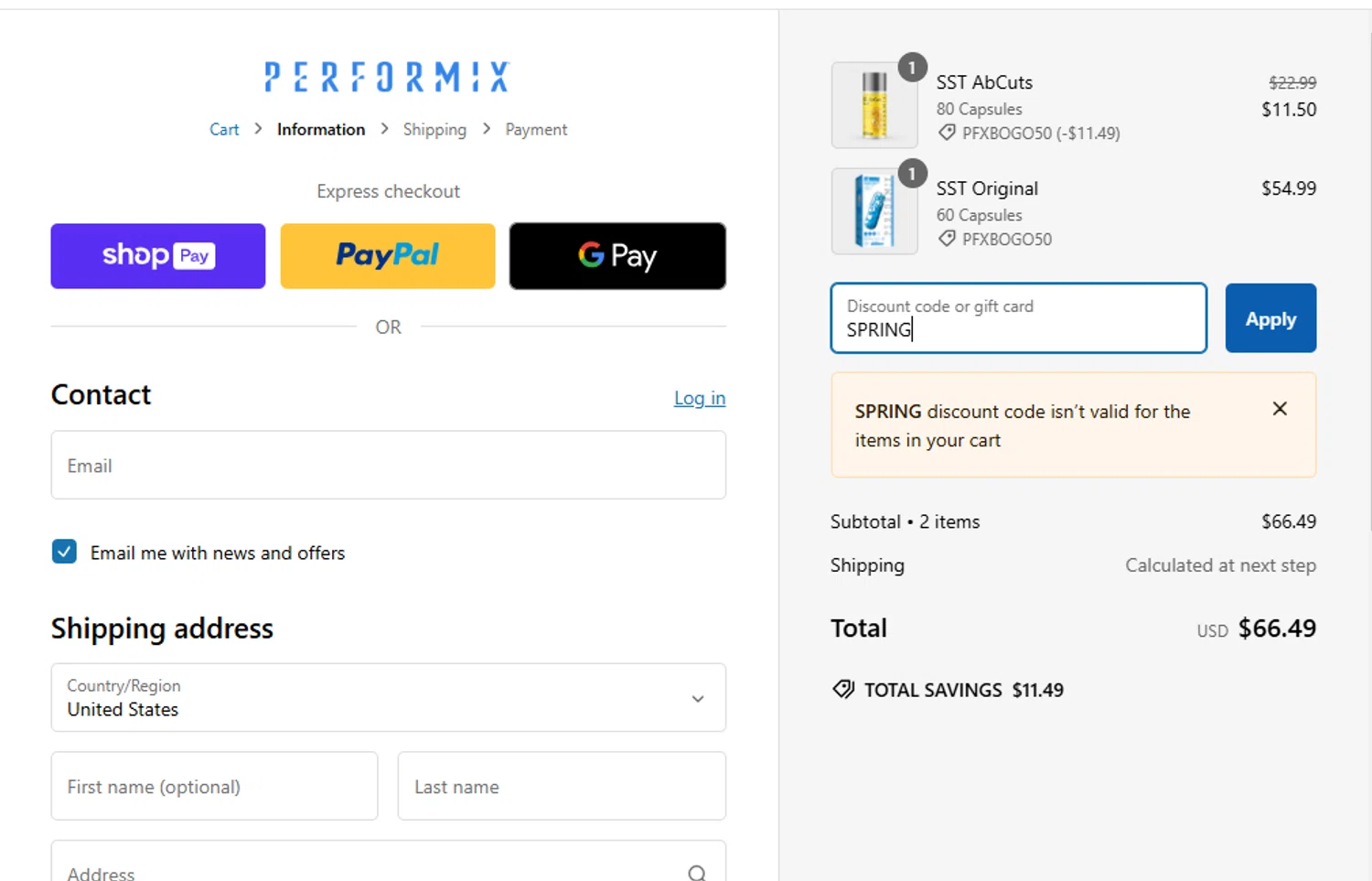 how to use Performix coupons