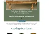wedding15 coupon verification screenshot
