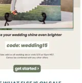 WEDDING15 coupon verification screenshot