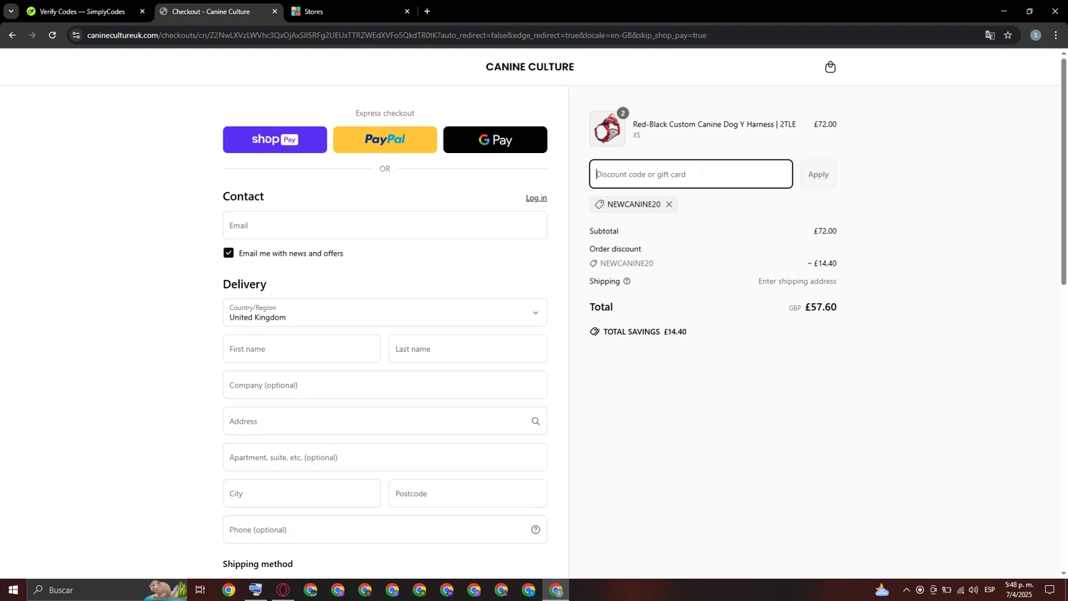 Personal Fears discount code screenshot showing code LOVE330 applied at Personal Fears checkout page. Uploaded by SimplyCodes community member Jose_515 on Apr 14, 2025