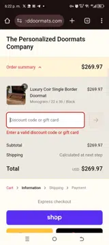 NEWYEAR2025 coupon verification screenshot