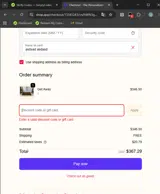 FRESHSTART2025 coupon verification screenshot