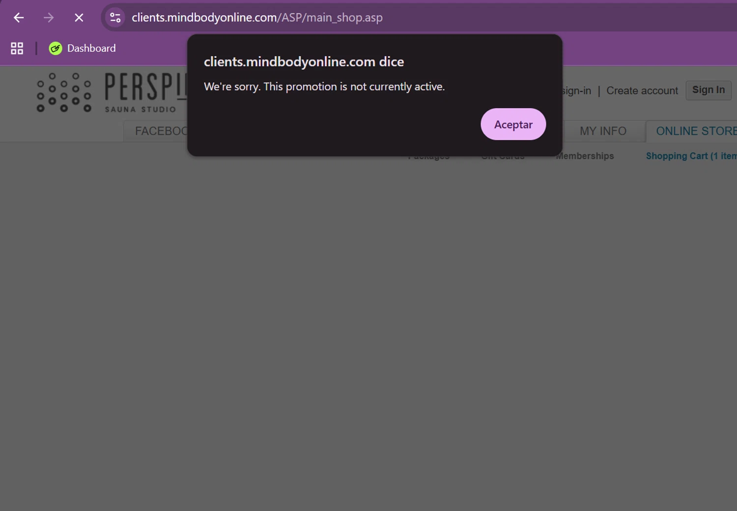 Perspire Sauna Studios promo code screenshot showing code july25 applied at Perspire Sauna Studios checkout page. Uploaded by SimplyCodes community member jungrimar on Aug 19, 2025