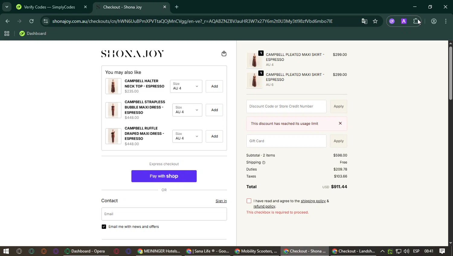 PESI discount code screenshot showing code FEEDBACK50 applied at PESI checkout page. Uploaded by SimplyCodes community member PennyFox1280 on Jan 12, 2026