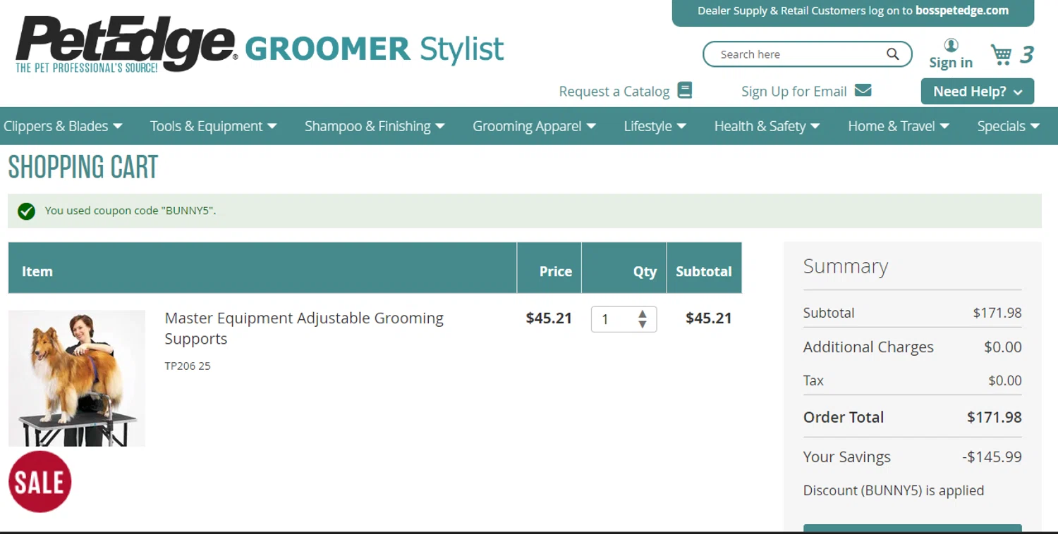 how to use PetEdge coupons