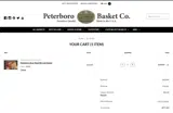 Peterboro Basket Company coupon verification screenshot