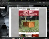 Peterboro Basket Company coupon verification screenshot