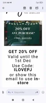 ILOVEPJ coupon verification screenshot