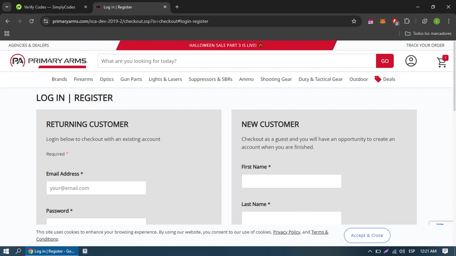 Peter Pan Bus Lines checkout page showing Peter Pan Bus Lines discount code box | Screenshot taken by SimplyCodes community member on Oct 31, 2024