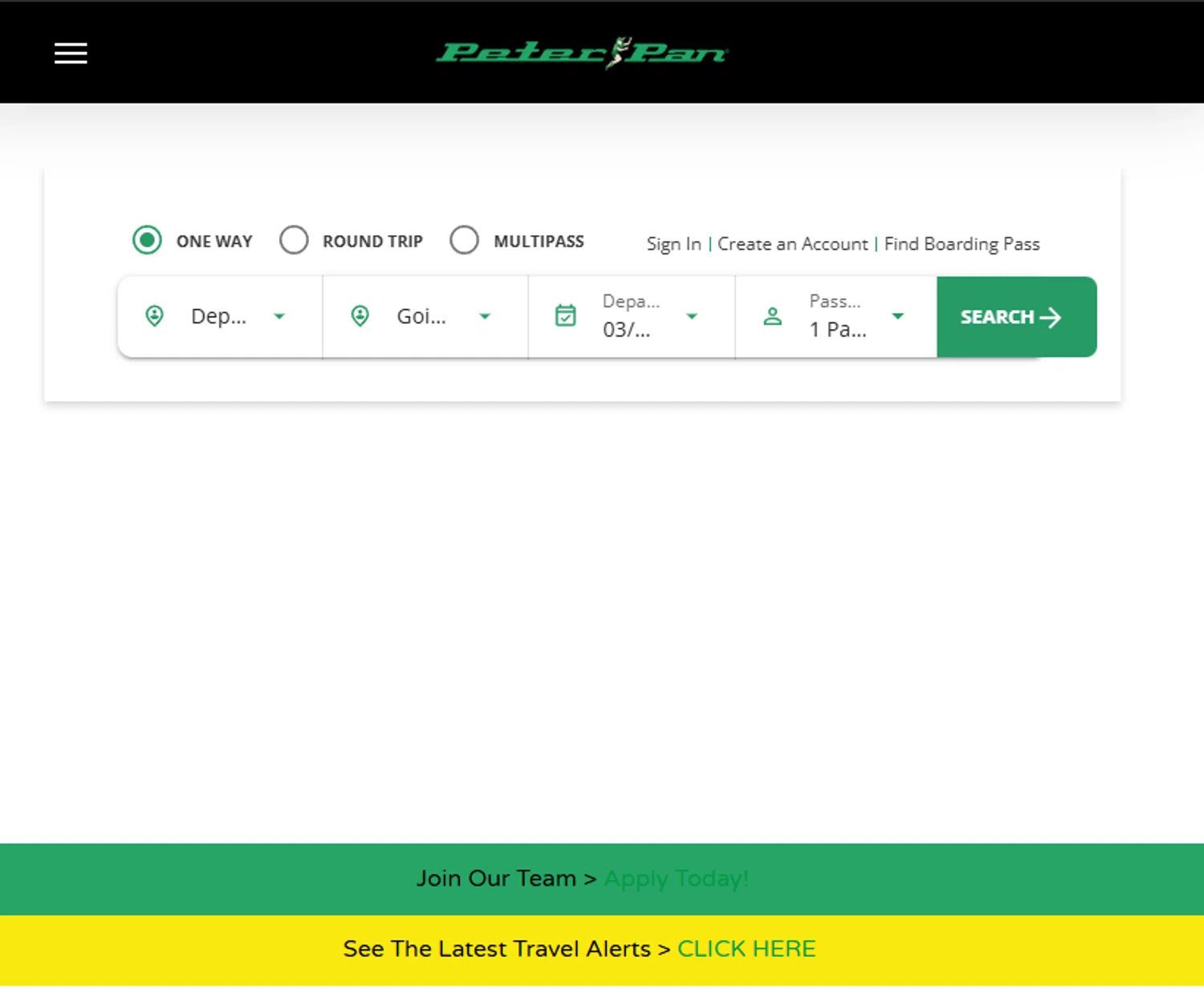 Peter Pan Bus Lines discount code screenshot showing code MEGA20 applied at Peter Pan Bus Lines checkout page. Uploaded by SimplyCodes community member RoryGilmore on Mar 14, 2025