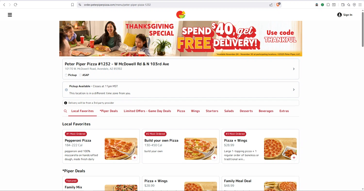 Peter Piper Pizza Promo Codes