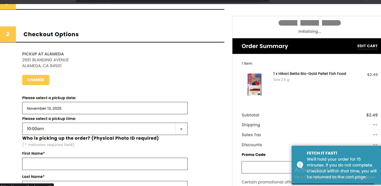 Pet Food Express promo code screenshot showing code TRYUS applied at Pet Food Express checkout page. Uploaded by SimplyCodes community member CashElite5536 on Nov 13, 2025