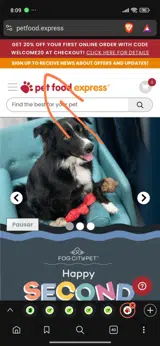 Welcome20 coupon verification screenshot