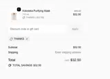 THANKS coupon verification screenshot