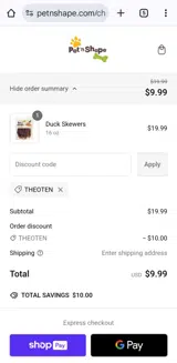 Theoten coupon verification screenshot