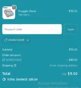 marchsave coupon verification screenshot