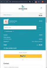 Petrichor28 coupon verification screenshot