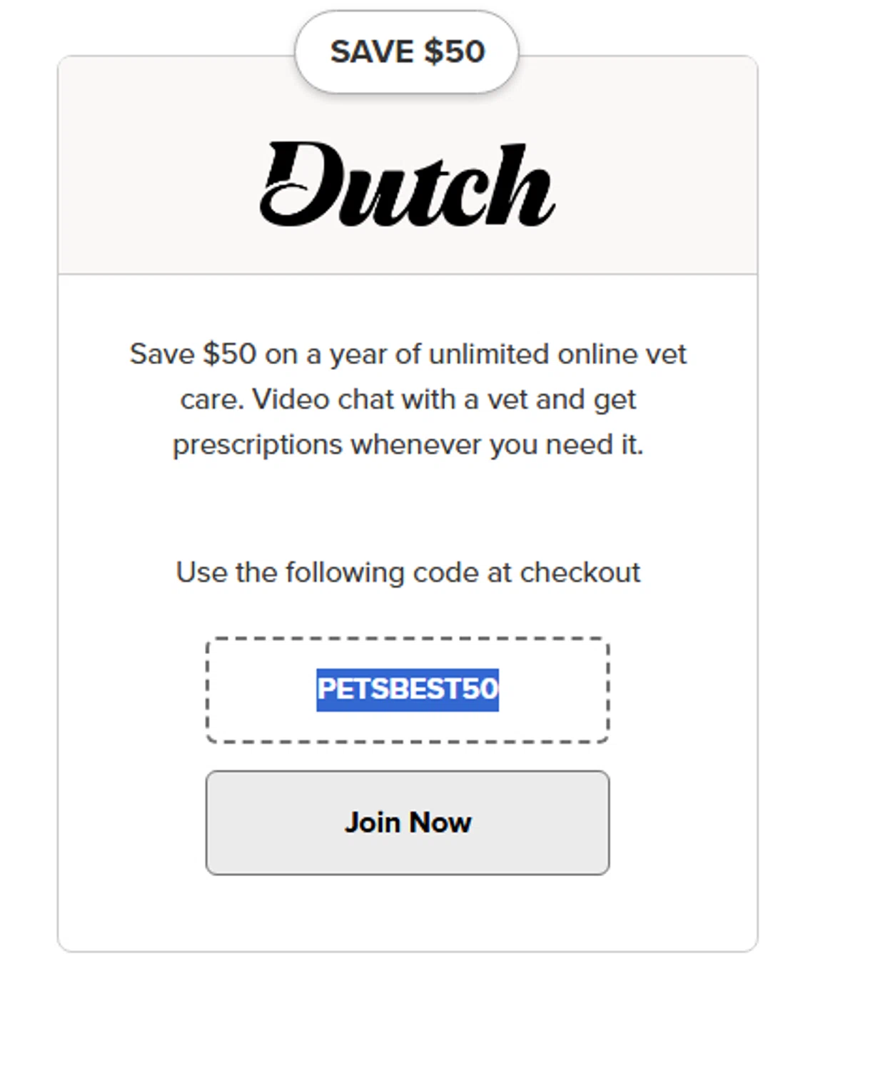Pets Best Pet Health Insurance promo code screenshot showing code PETSBEST5O applied at Pets Best Pet Health Insurance checkout page. Uploaded by SimplyCodes community member PaulSkenes on Apr 27, 2026
