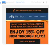 BOO15 coupon verification screenshot