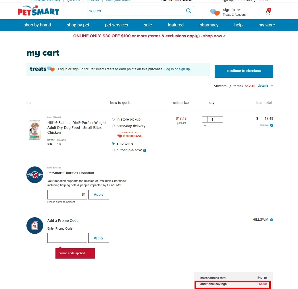 retailmenot petsmart