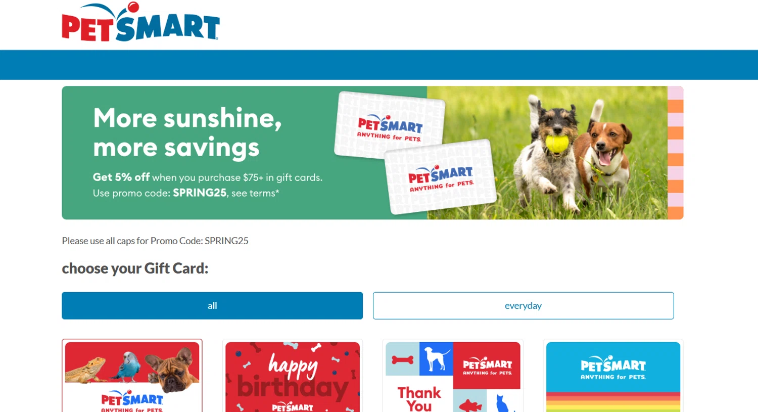 PetSmart promo code screenshot showing code SPRING25 applied at PetSmart checkout page. Uploaded by SimplyCodes community member ______ on Apr 11, 2025