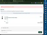 EJ165A coupon verification screenshot