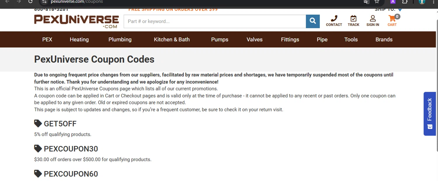 PexUniverse coupon code screenshot showing code GET5OFF applied at PexUniverse checkout page. Uploaded by SimplyCodes community member GoldTracker5558 on Mar 19, 2025