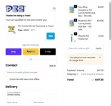 Pez Candy coupon verification screenshot