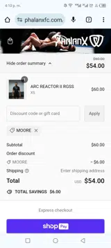 MOORE coupon verification screenshot
