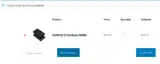 welcome25 coupon verification screenshot