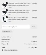 HONEY30 coupon verification screenshot