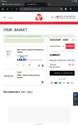 DEGUSTA10 coupon verification screenshot