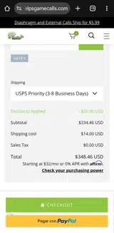 Phelps Game Calls coupon verification screenshot