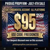 Phidias Propfirm coupon verification screenshot