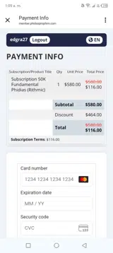 Phidias Propfirm coupon verification screenshot