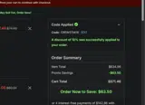 CREWSTM26 coupon verification screenshot