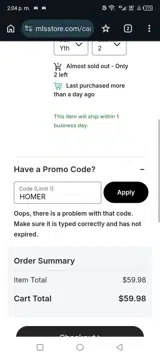 Philadelphia Union coupon verification screenshot