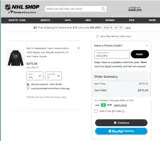 Philadelphia Flyers Shop coupon verification screenshot