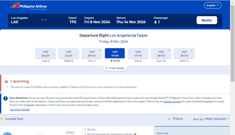 Philippine Airlines Promo Codes - 15% Off Mar 2026