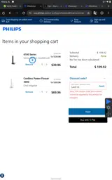 SAVE10 coupon verification screenshot