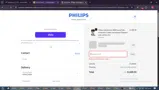 Philips Home Appliances coupon verification screenshot