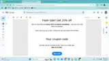HUE-25-FLASH coupon verification screenshot