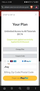 COMPOSE25 coupon verification screenshot