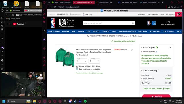 Phoenix Suns checkout page showing Phoenix Suns promo code box | Screenshot taken by SimplyCodes community member on Sep 10, 2025