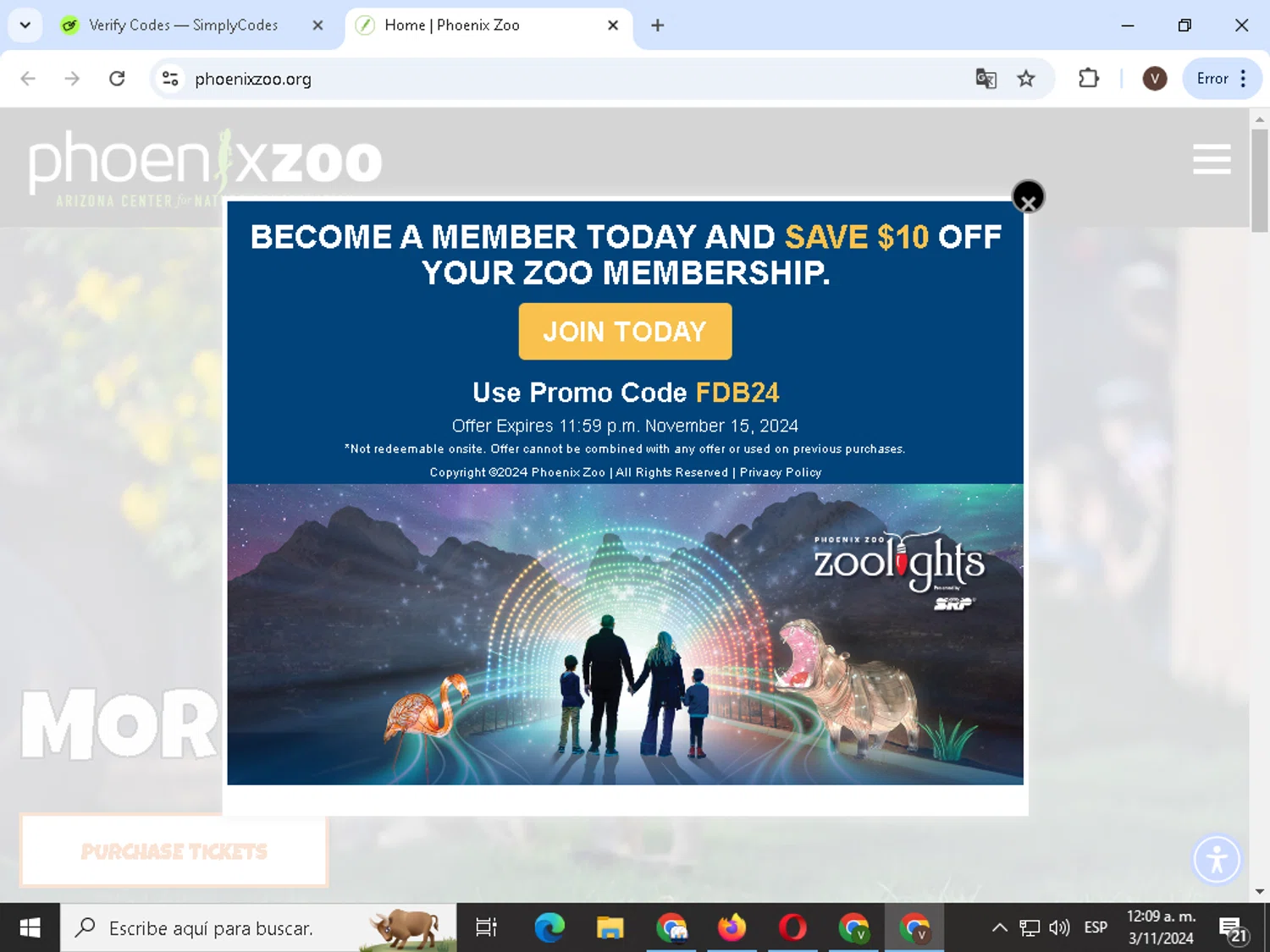 how to use Phoenix Zoo coupons