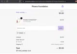 10SAVE coupon verification screenshot