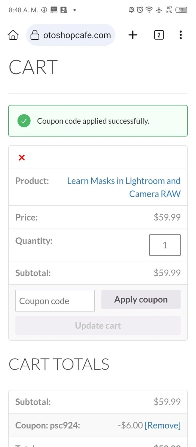 how to use PhotoshopCAFE coupons